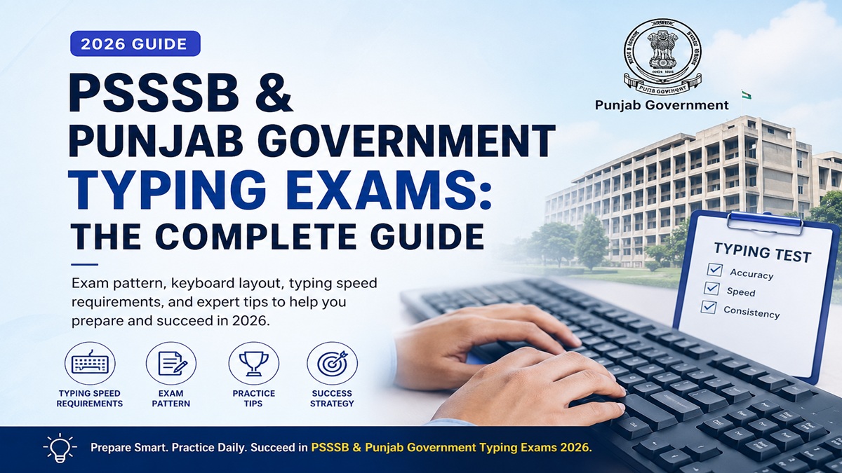 PSSSB & Punjab Government Typing Exams: The Complete 2026 Guide